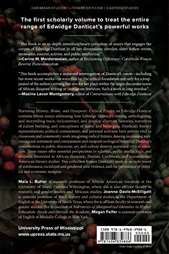 Narrating History, Home, and Dyaspora: Critical Essays on Edwidge Danticat