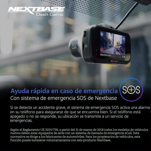 Cámara trasera y delantera Nextbase 322GW con modo aparcamiento y GPS 5