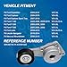 Serpentine Belt Drive Component Kit with Belt Tensioner & Idler Pulleys, Fit Ford Expedition 2009-2014, Explorer 2006-2010, F-150/F-250/F-350 2005-2006, Lincoln Navigator 2010-2014, Replaces 90K38274A
