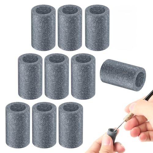 Cosmos Dart Sharpeners Dart Tip Point Sharpening Sand Stones Dart Grinder Sharpener Tools for Steel Tip Darts, Round Sand Stones, 10 Pcs