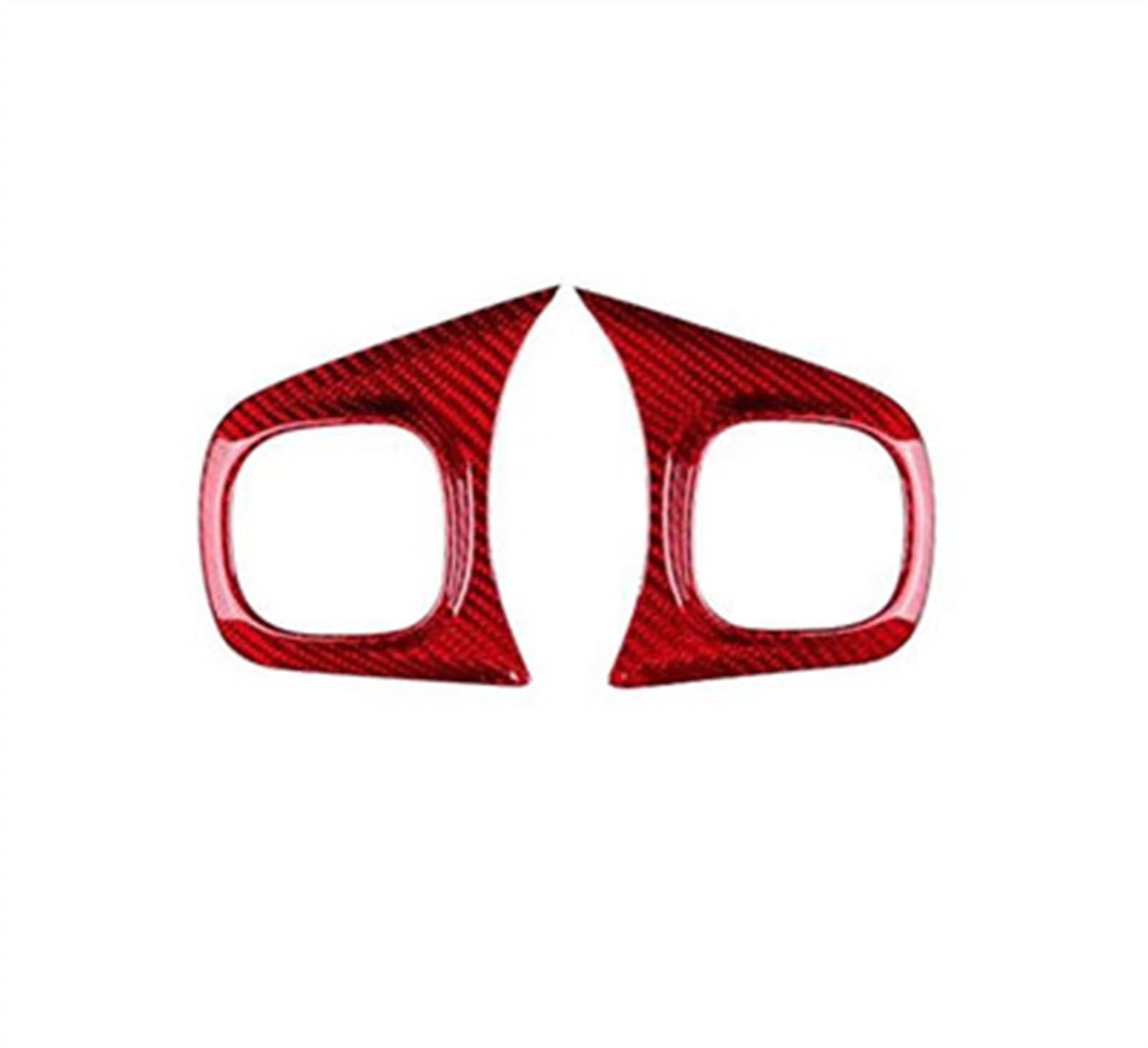 Piwine Red Button Car Interior Modification Center Steering Wheel Trim Sticker Accessories For Fiat 500 For Abarth 595 2008-2023