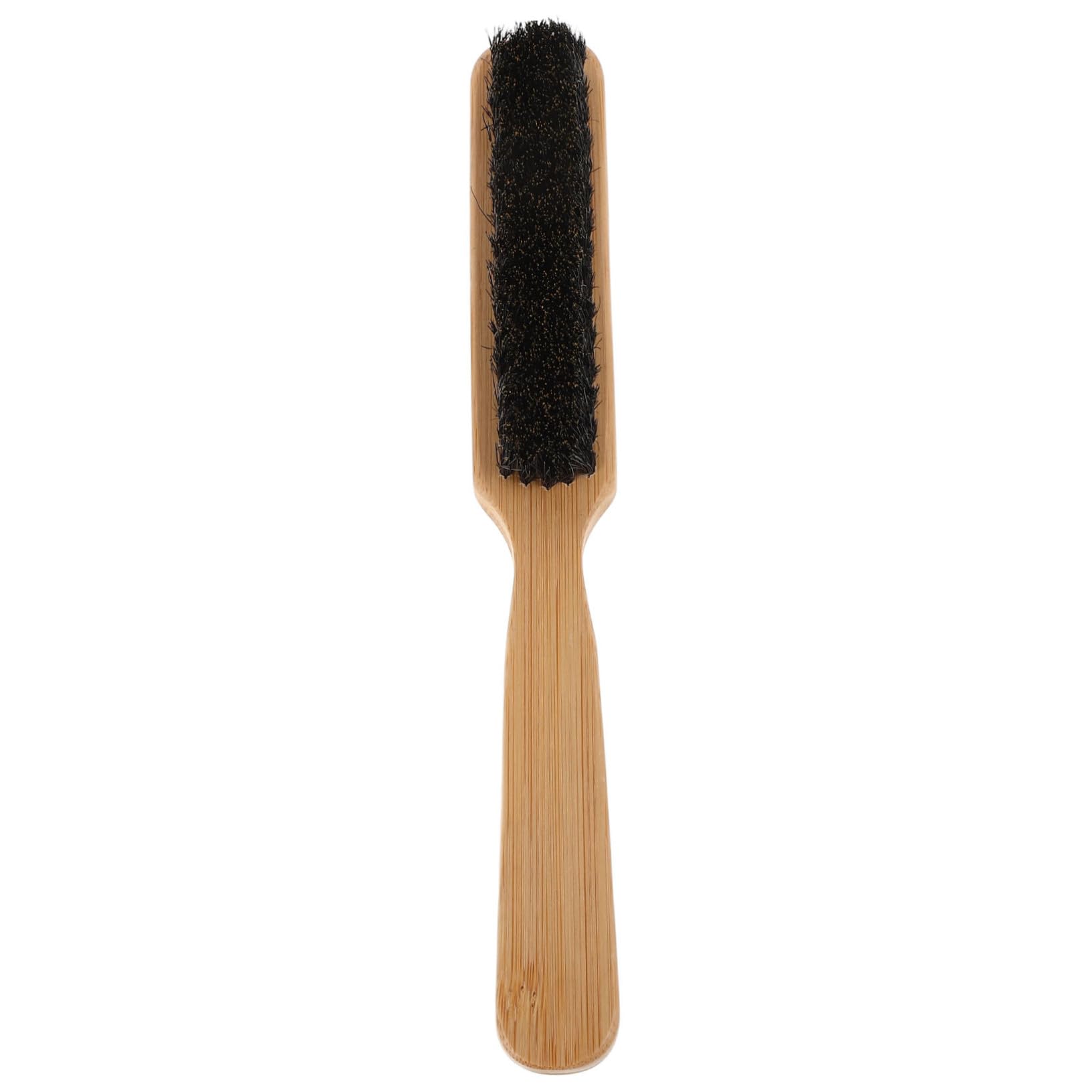 TOVINANNA Facial Hair Grooming Beard Brush Boar Bristles Styling Tool for Men Hair Combing Brush Wooden Handle Mustache Brush