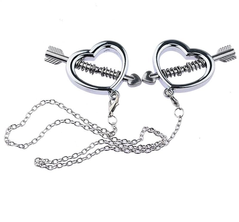 eartif 2Pcs Fake Nipple Piercings Stainless Steel Non-Piercing Nipples Shields Rings Nipple Rings Nipple Jewelry Non Piercing for Women (Type 2)