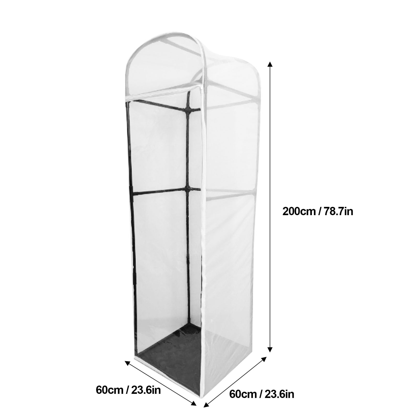 Outdoor Butterfly Habitat Cage - Large 60x60x200cm PVC Mesh Enclosure With High Stand For Breeding & Plant Feeding