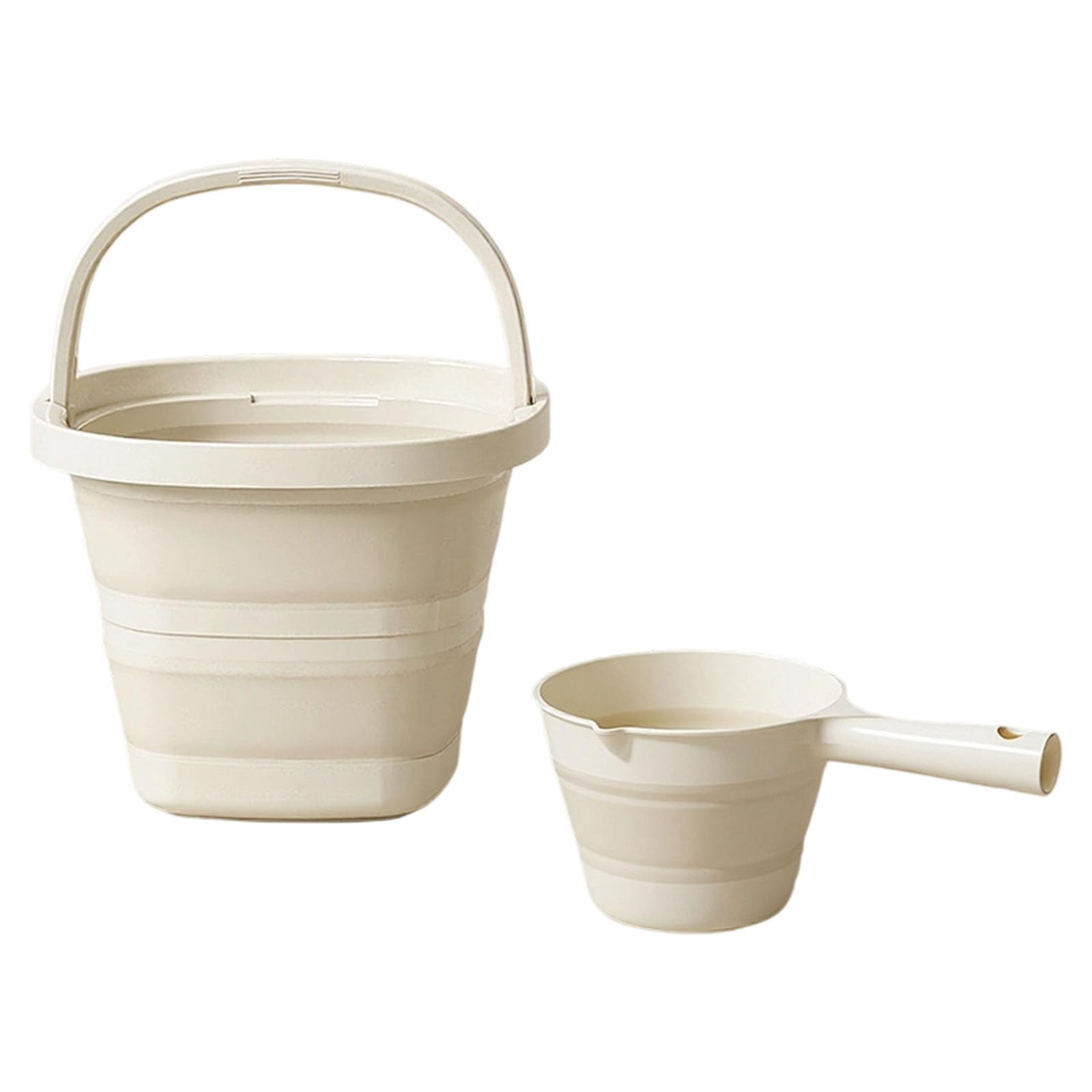 Multipurpose Foldable Water Bucket & Set, Lightweight Compact Storage for Hiking, Kitchen, Garden, Car and Portable Camping for Kitchen Compact Container Ergonomic Handle