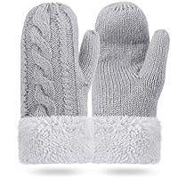 Moufles Polaire Épaisses Coupe-Vent Sans Doigts | Mitaines Chaudes Hiver Homme Femme | Pour Cyclisme, Randonnée & Sport