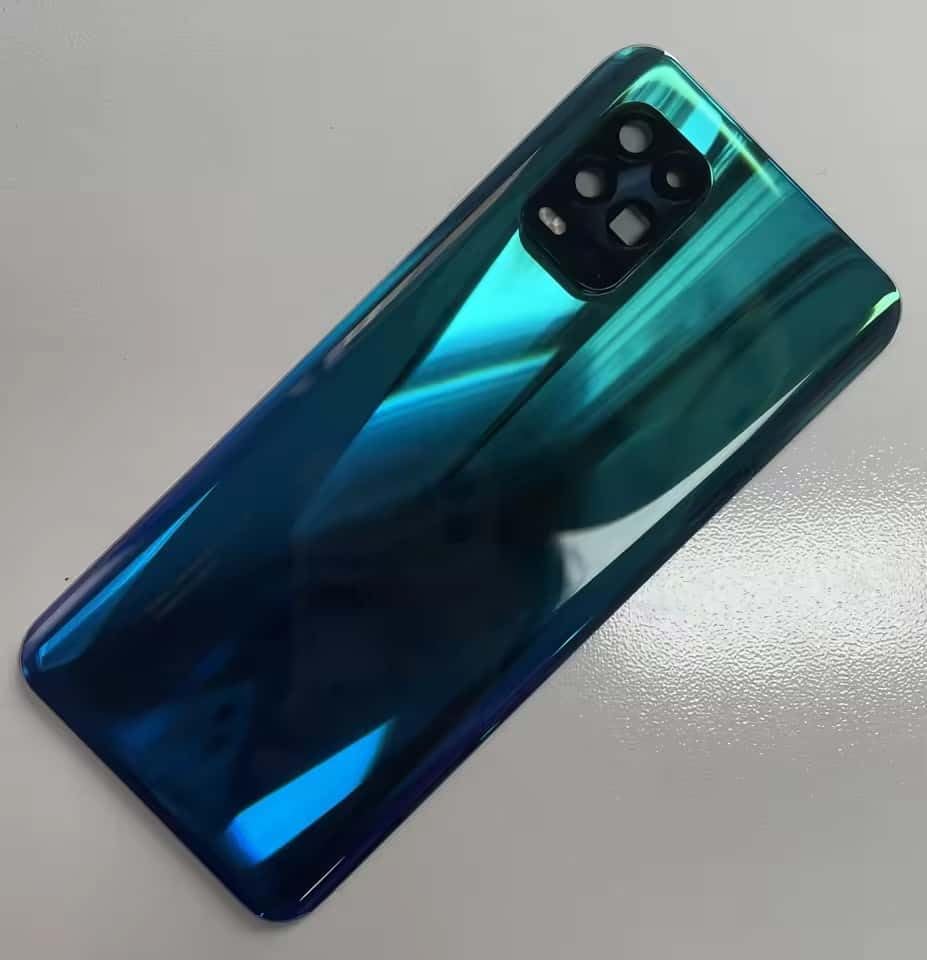 YOOOKOOO Compatible Rear Back Cover for Xiaomi Mi 10 Lite 5G – Battery Door Housing Replacement Part (Blue No Lens)