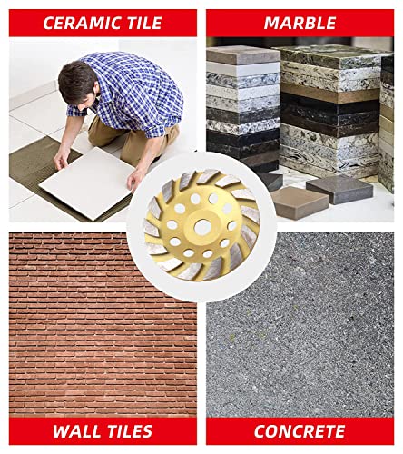 Baiwen 6 Inch Concrete Grinding Wheel,Diamond Cup Wheel Angle Grinder Wheels Grinding Of Concrete, Granite,Masonry #TOP4