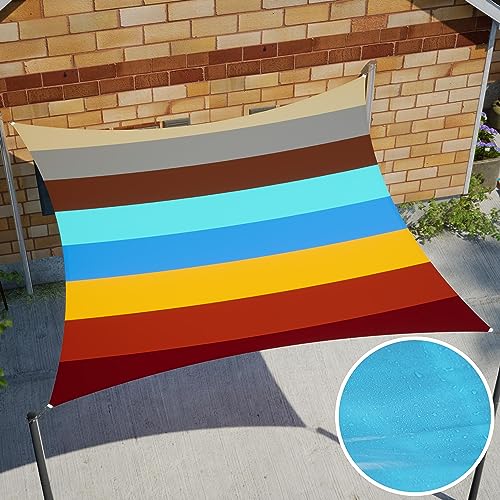 Royal Shade RSTADT16 16' X 16' X 16' Beige Triangle Waterproof Sun Shade Sail Canopy Awning thumb #7
