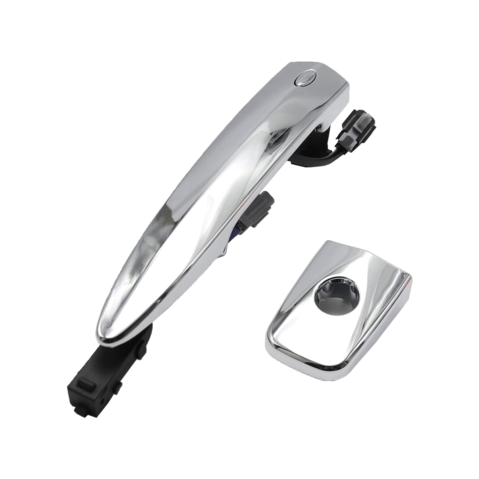 UOIENRT Exterior Chrome Door Handle, Car Left Front Door Handle