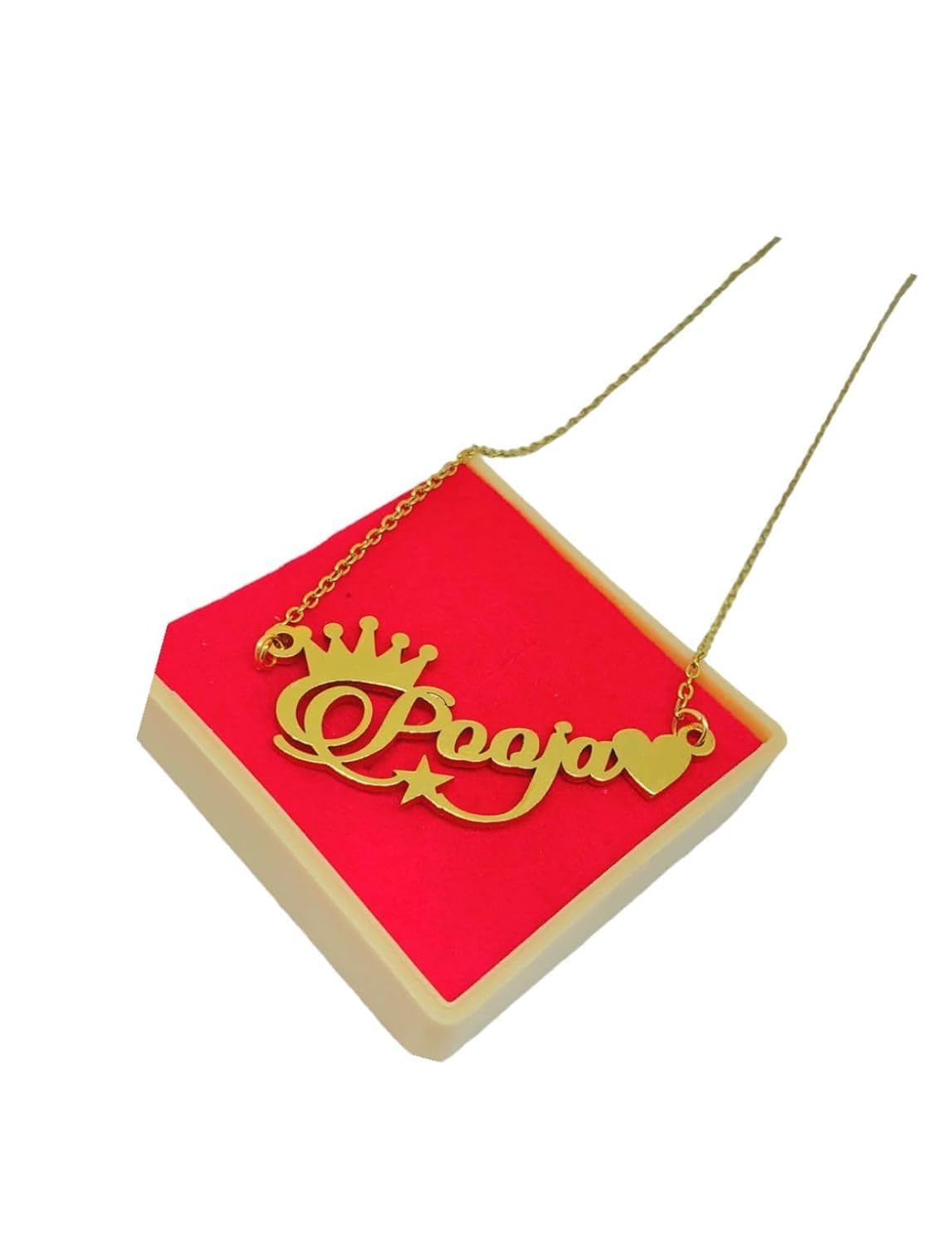Unisex Adult Personalized Single Name Heart Necklace with Ur Name Or Love One Name with 24k Gold Plating and Laser Engraved Finish (B09MKTMK68) Amazon Price History, Amazon Price Tracker