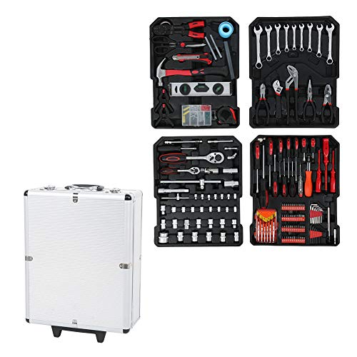 Juego de herramientas de mano, 186 piezas de ahorro de energa porttiles para el hogar