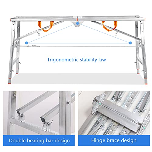 Échafaudage de chantier pliable, la solution extensible pour espaces restreints