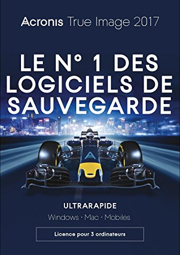 Acronis True Image 2017 3 postes - 3 Appareils, 1 An [PC]