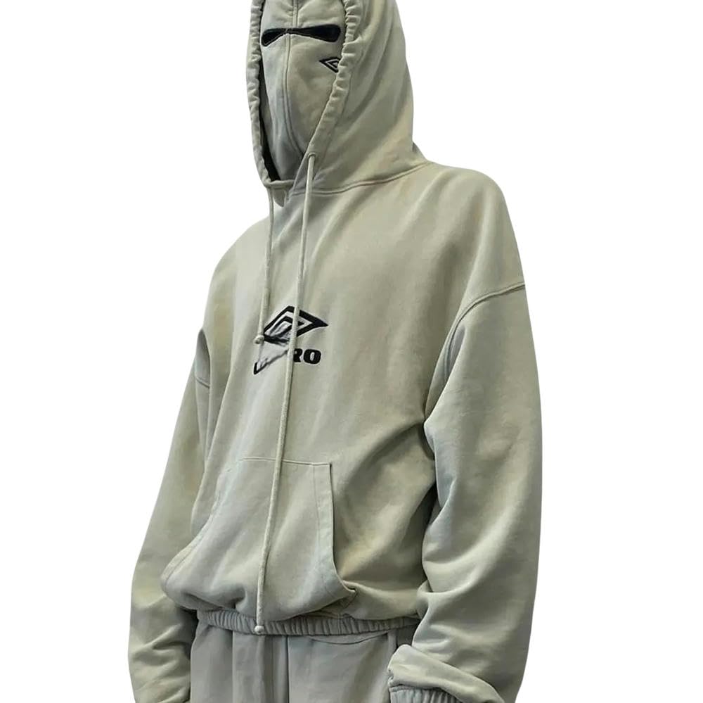 Hoodies Double Hood Design Pullover Hoodie Men And Women's Hooded Sweatshirt Winter Loose Coat-love-L