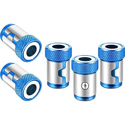 Magnetische Schlagschrauber Magnetizer Ring Bit Metall Magnetiseur Schraube FüR 1/4 Zoll Sechskant Schraubendreher Und Power Bits (Blau) Cover