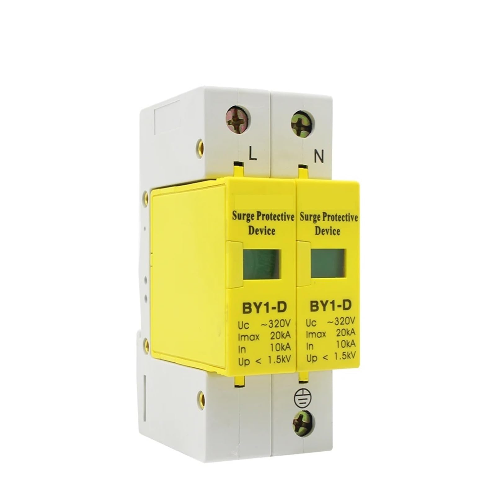 BY1-D AC SPD 10KA-20KA Budynek 1P + N Dom ~ 320 V UL Sprzęt do ograniczników przepięć niskiego napięcia