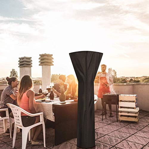 AACXRCR Zwarte Outdoor Patio Heater Cover, Stof Outdoor Tuin Protector Heater Protector Cover Met Rits Voor Deluxe… - Image 7