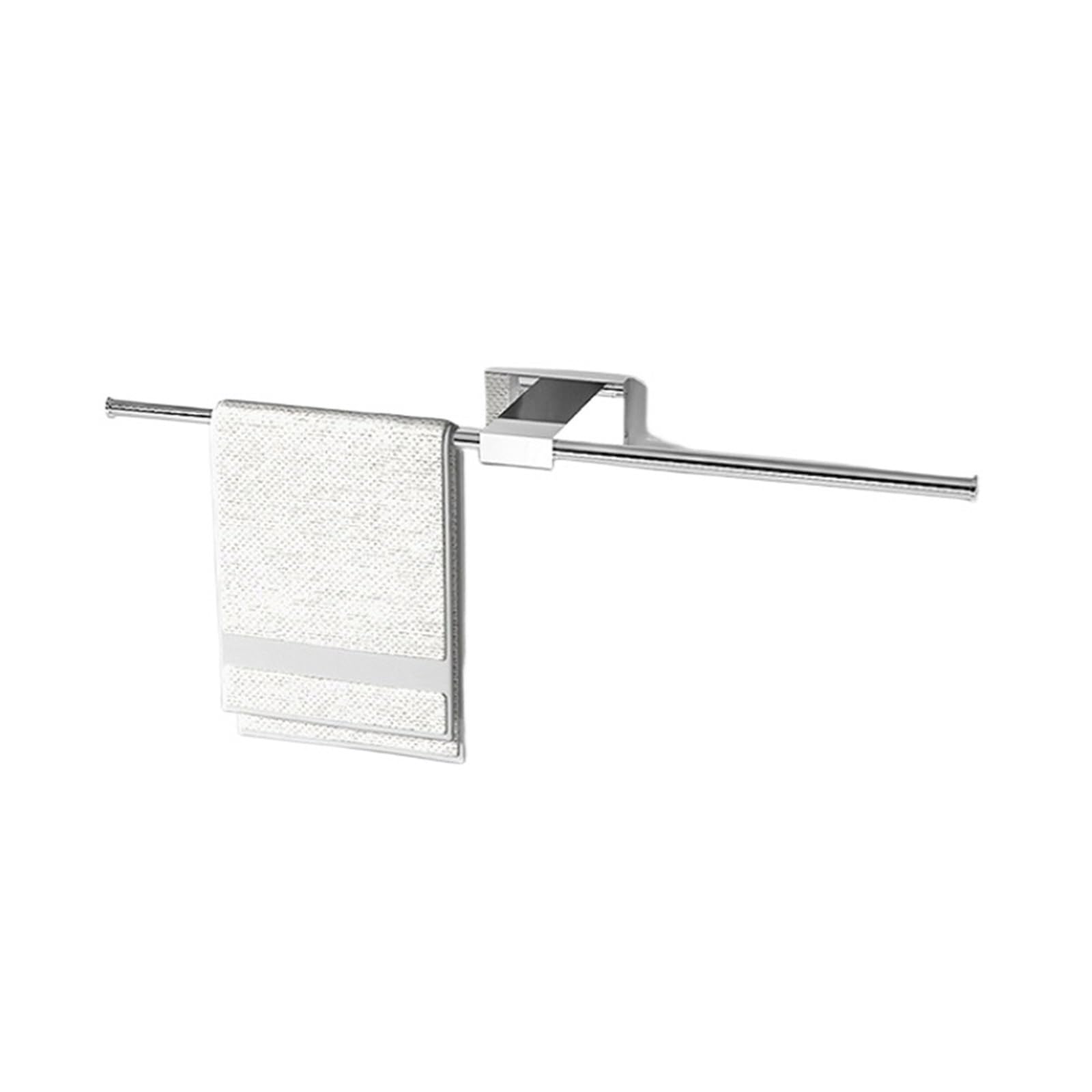 Towel Bar For Bathroom,Stainless Steel Chrome Plated Minimalist Style Anti-Corrosion And Rust Proof Rod For DIY Tools(Silver single pole)
