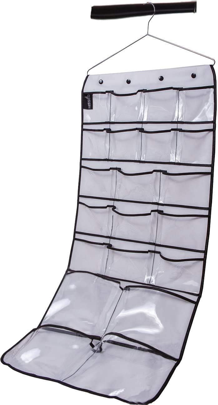Misslo Hanging Closet Dual-Sided Organizers, 42 Pockets, 38.5-Inch by 17.75-Inch