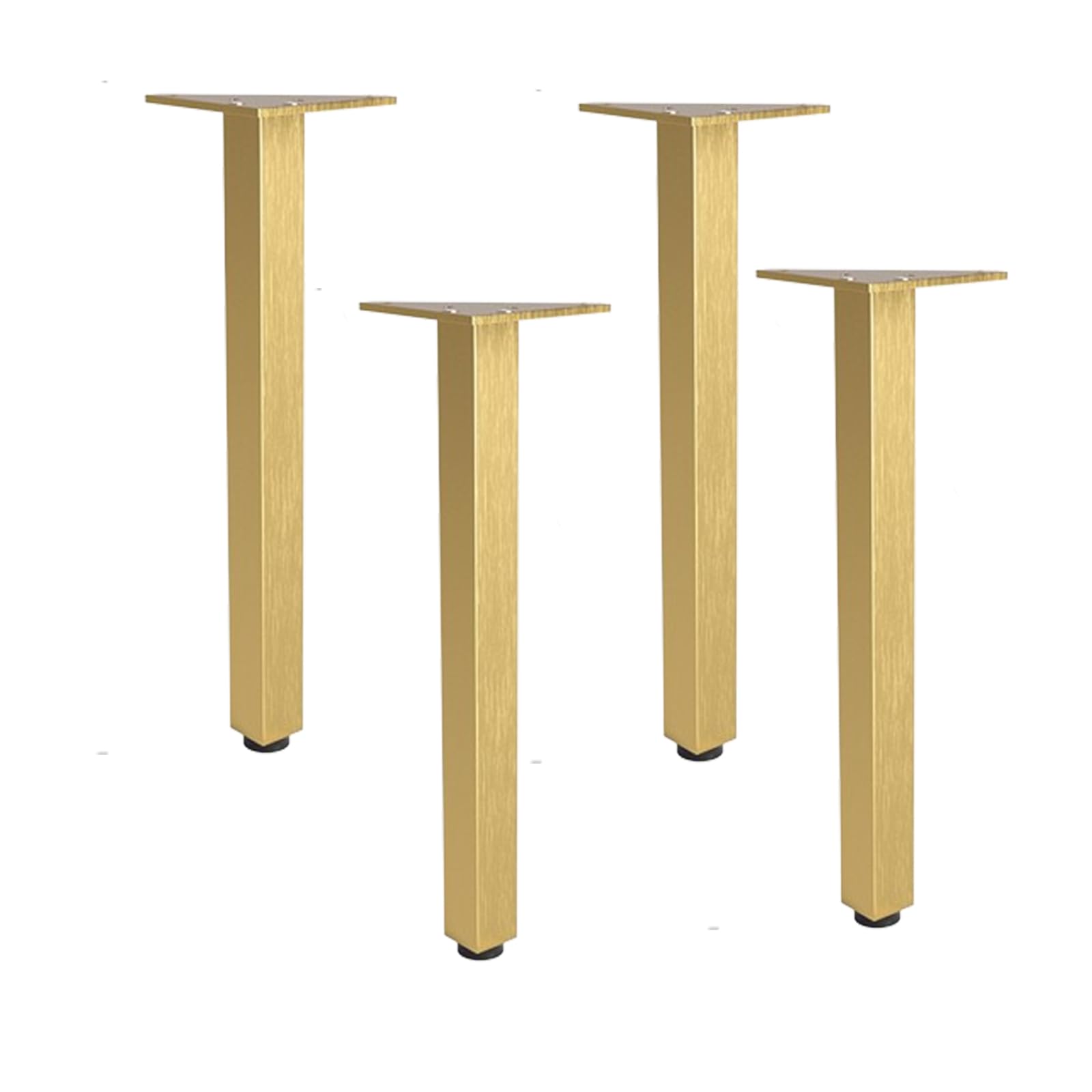 FCXURKOD 4 Pcs Adjustable Furniture Legs Heavy Duty 500Kg Aluminum Cabinet Sofa Bed Feet 6-30Cm Height DIY Replacement Legs with Screws 12Cm/25Cm Options