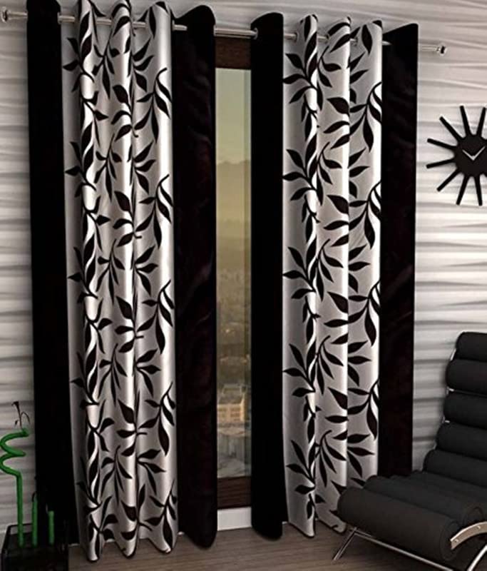 ZYFOX HOME Door Curtains 7 Feet Long | Yarn Polyester Curtains | Premium Screens for Home Office | Prada for Living Room Bedroom | (Black Kolaveri, 1pc) (B0BXPGP5NP) Amazon Price History, Amazon Price Tracker
