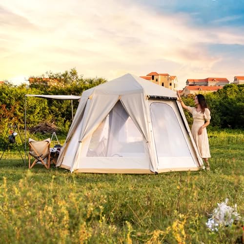 Carpa de camping impermeable portátil para 2-4 personas miniatura 3