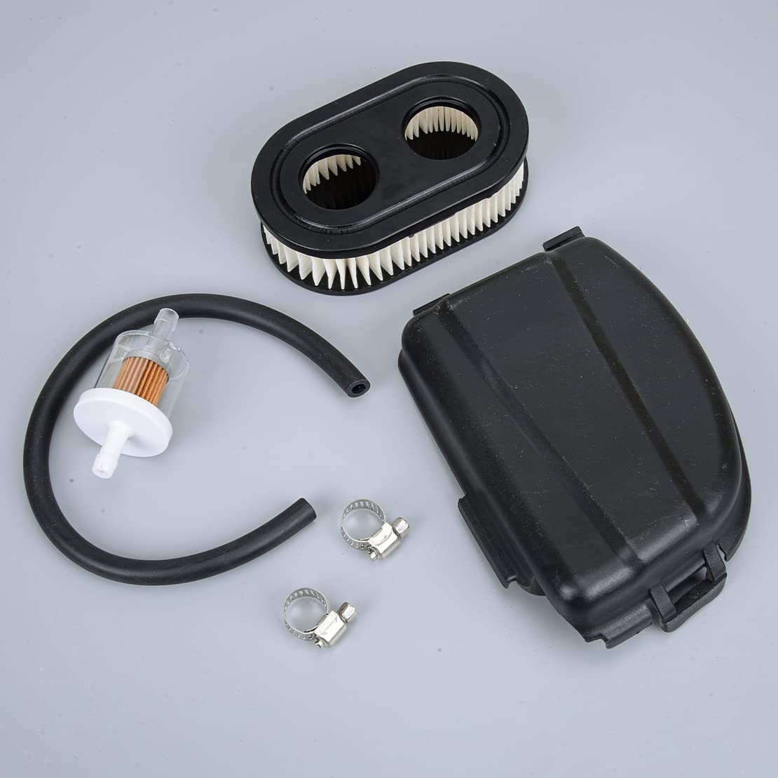 Kit de filtro de cubierta de filtro de aire compatible con cortacésped Husqvarna 550EX 725EXI 625EX 675EX 140cc 593260 594106