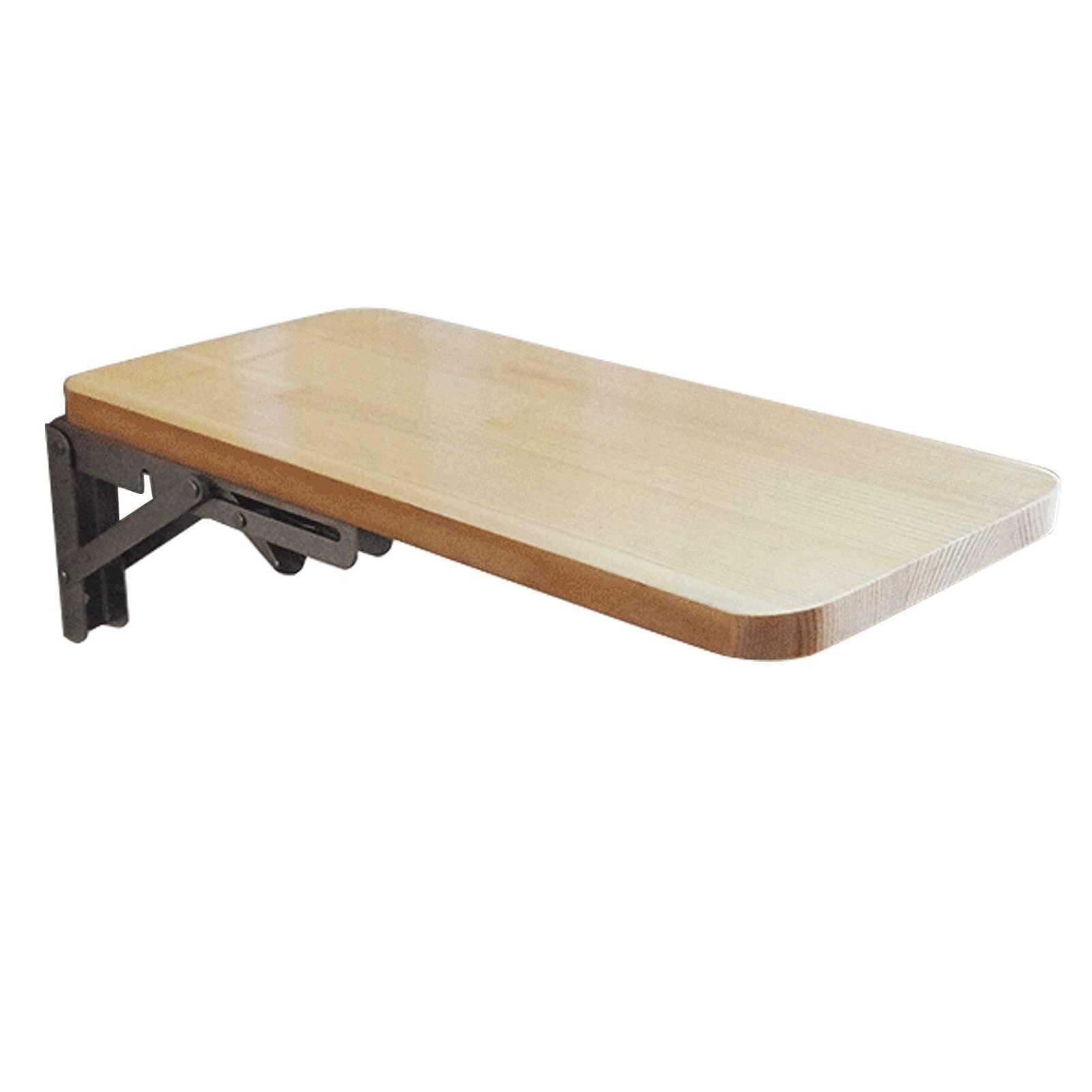 Table pliante murale pour rompre le manque de place avec ce bureau d'ordinateur suspendu en bois
