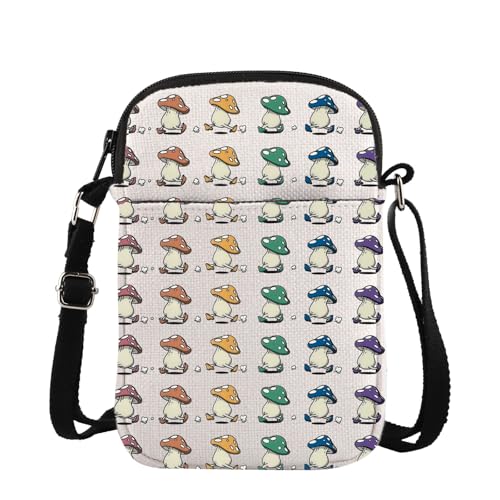 TSOTMO Dungeon Meshi Walking Mushroom Merch Gift Walking Mushroom Crossbody Bag for Anime Lovers Marching Mushrooms Gift (Mushrooms Cross)