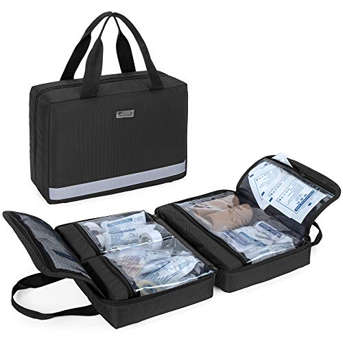 Trunab Botiquin de Primeros Auxilios Coche Negro, Vacío, SÓLO Bolsa Bolsa de...