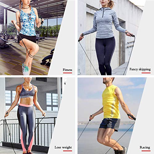 image for Swhatty Jump Rope, Tangle-Free Ball Bearings Rapid Speed Jump Rope, Ad