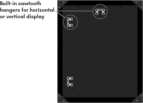 Vista 49 de Americanflat - Marco para póster de 71 x 74 cm con plexiglás pulido, portarretratos negro de madera industrializada, Epic Collection, marco ancho
