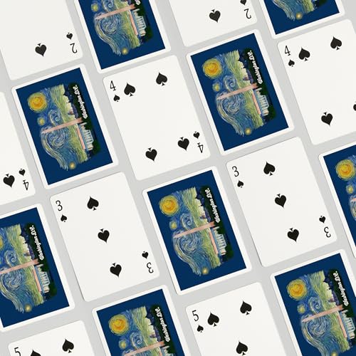 Lantern Press Naipes Poker Washington DC Starry Night miniatura 4