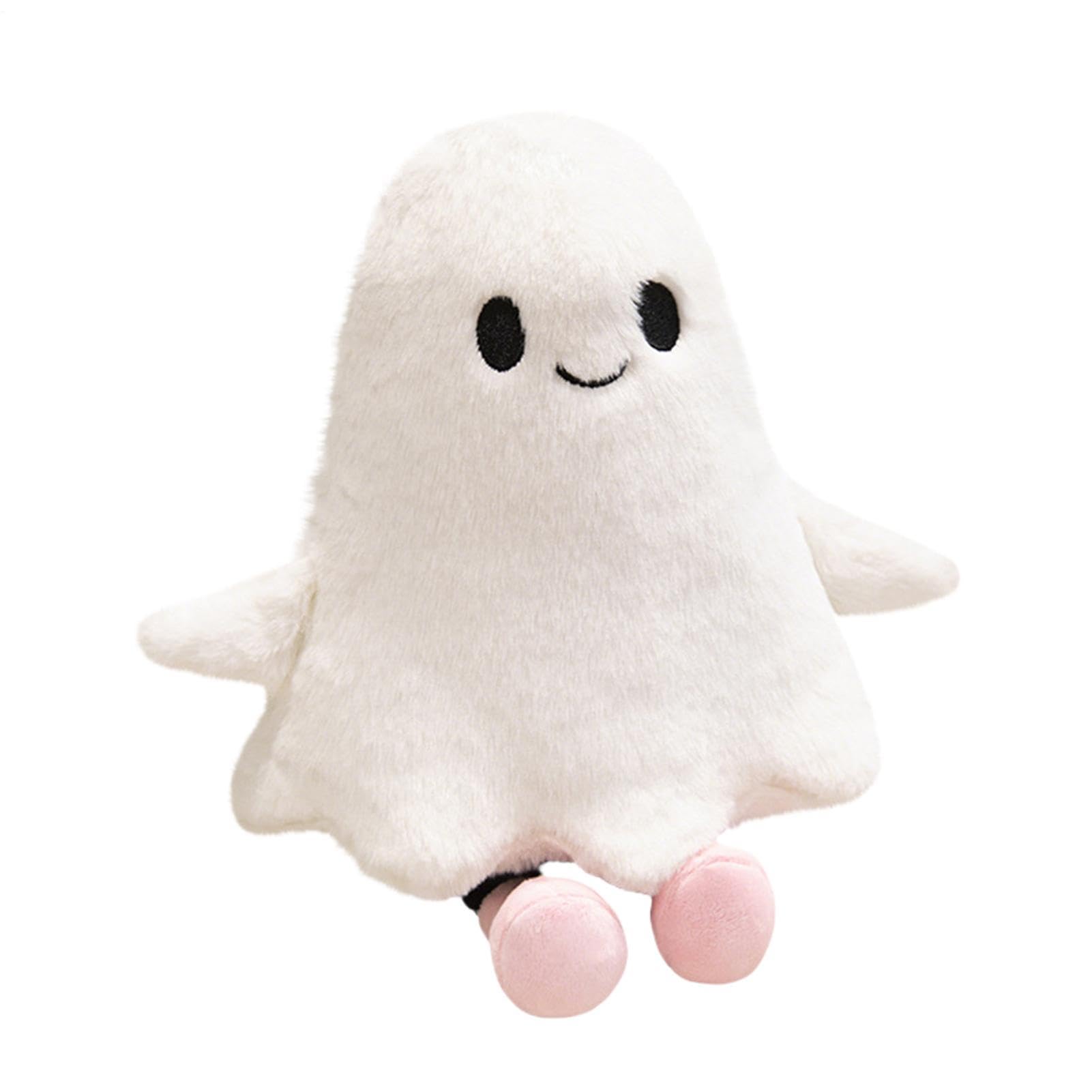 Ghost Plush - Short Plush, Halloween Doll, Soft PP Cotton Stuffed Toy | Cute Scary Doll, Ghost Dolls For Girls, Kids, Birthday Celebrations, Home Decor, School Decorations, Room Display, Party Fun