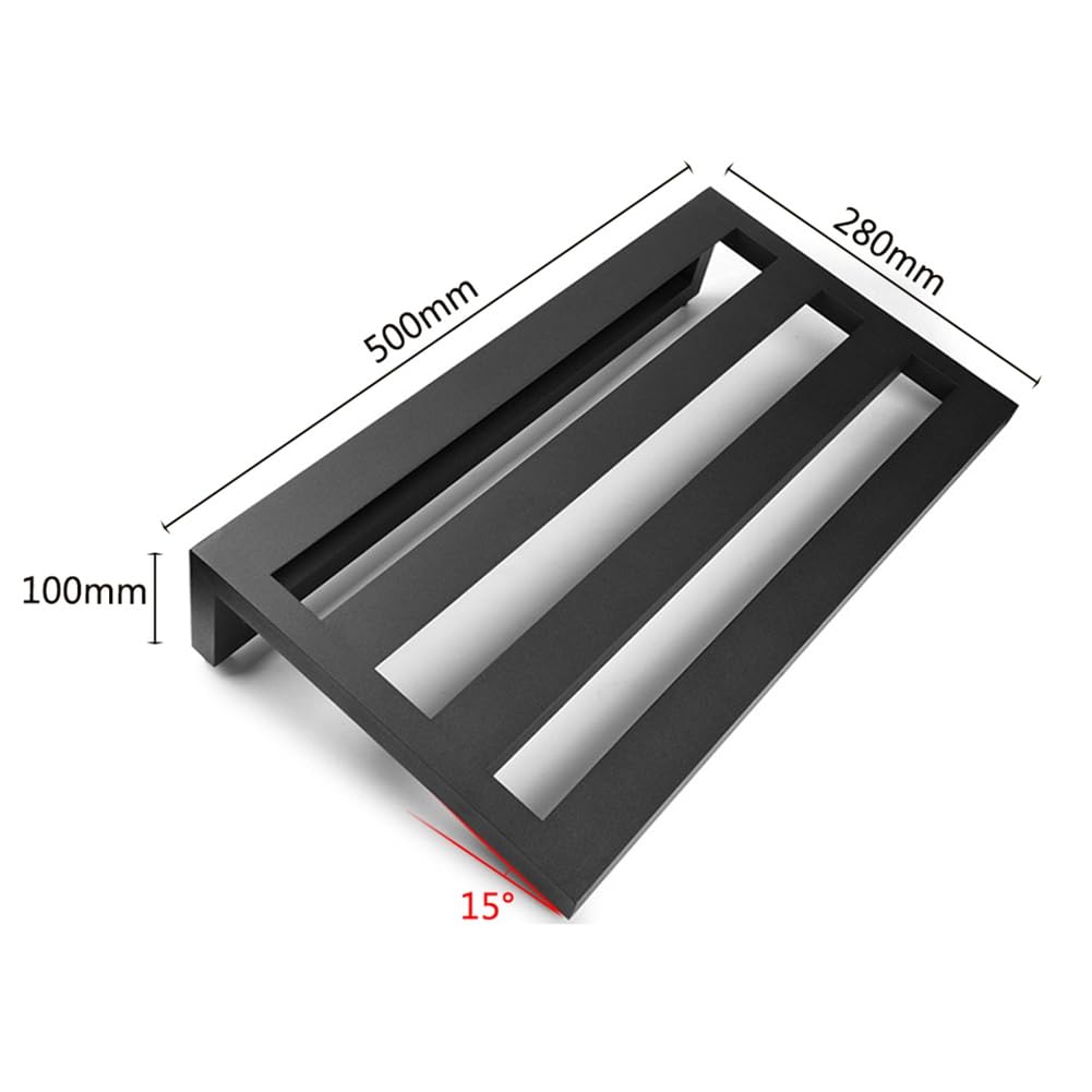 Großes Gitarren-Effektpedalboard Aus Aluminiumlegierung, 19,7 X 11, mit Tragetasche, Effektpedalplatte
