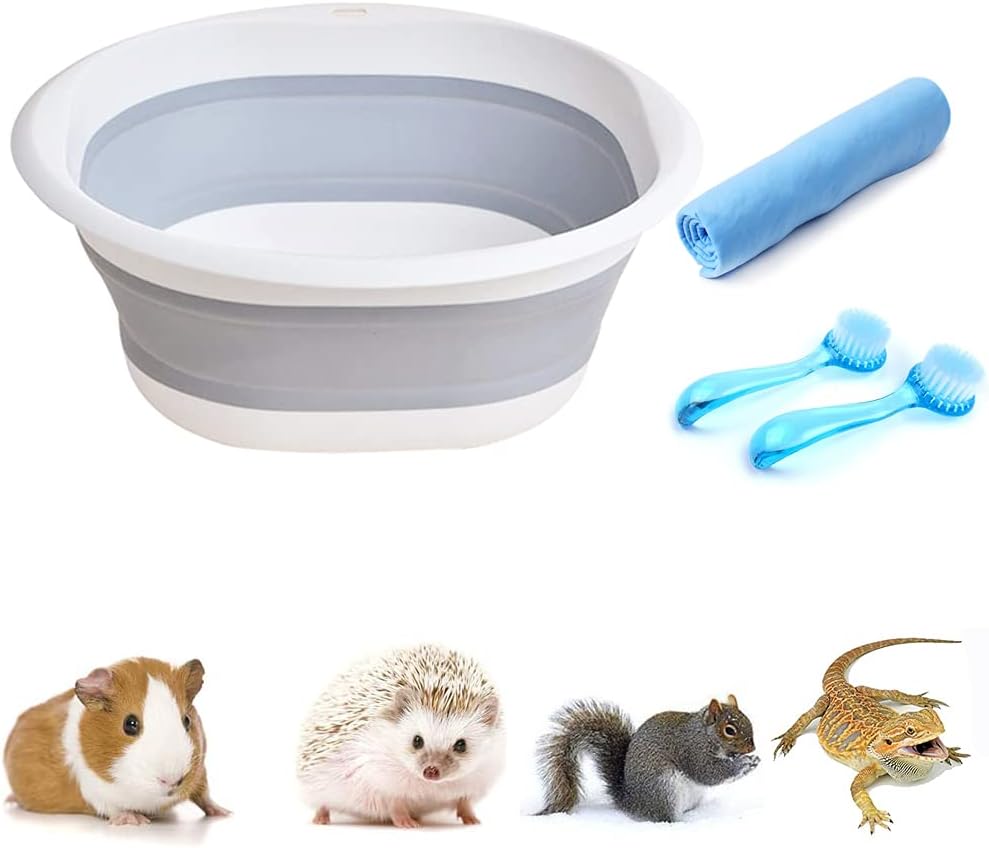 Foldable Hedgehog Bathtub Collapsible Small Pets Bath Tub