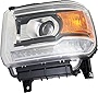Evan-Fischer Headlight Assembly Compatible with 2014-2015 GMC Sierra 1500/Sierra 2500HD 3500HD 2015-2018 LED Driver Side
