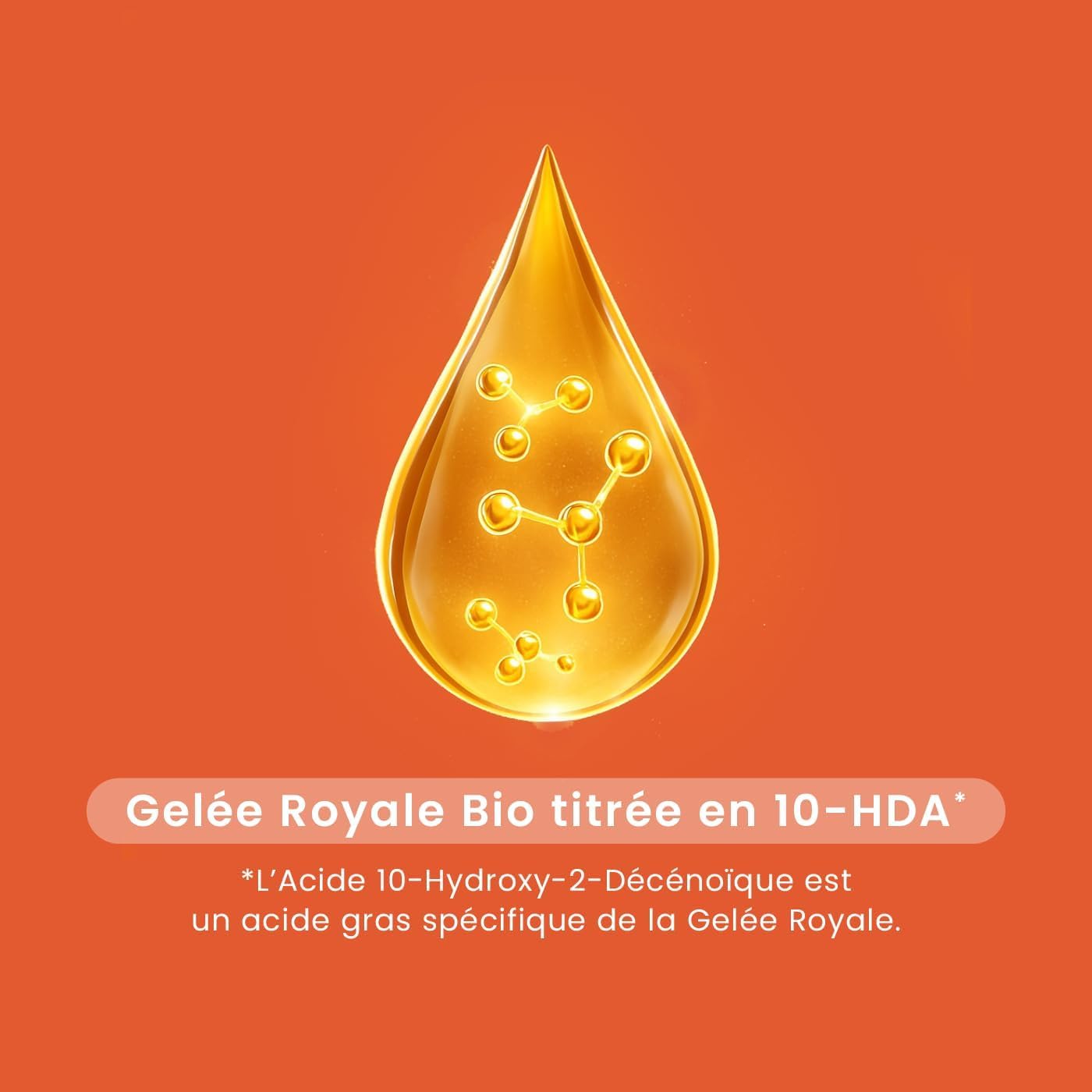 Santarome Gelée Royale 4000mg Bio Complément alimentaire immunité Lot de 3 x 10 ampoules