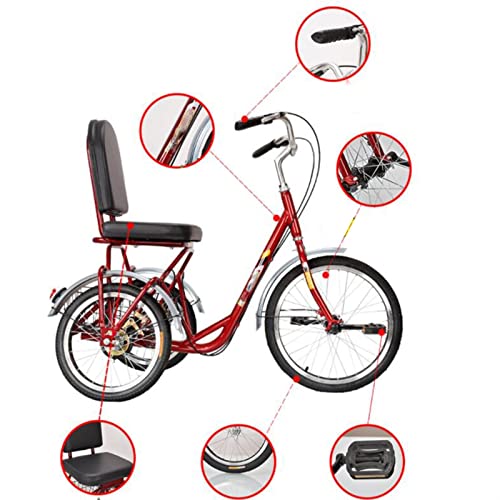 LUYIYI 19995 Ältere Freizeitmobilität Fahrräder for Erwachsene Pedal Außenachtförmigen kleinen Fitness-Fahrrad – Bild 5