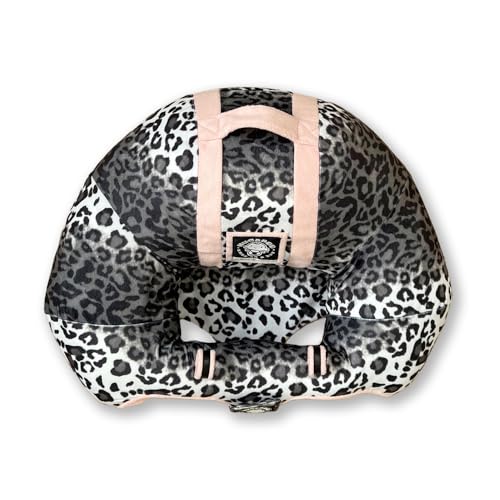 Image of The Original Hugaboo Infant Sitting Chair | 2nd Edition | Pink Snow Leopard