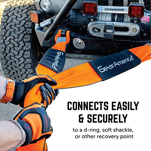 Gearamerica Tree Saver + Tow Strap Bundle – 3" X 8' And 3" X 20' – Certified 35,000 Lbs (17.5 Us Tons) – Off Road Towing And Recovery – Extreme Weather Resistance, Heavy Duty, Triple Reinforced Loops #TOP4