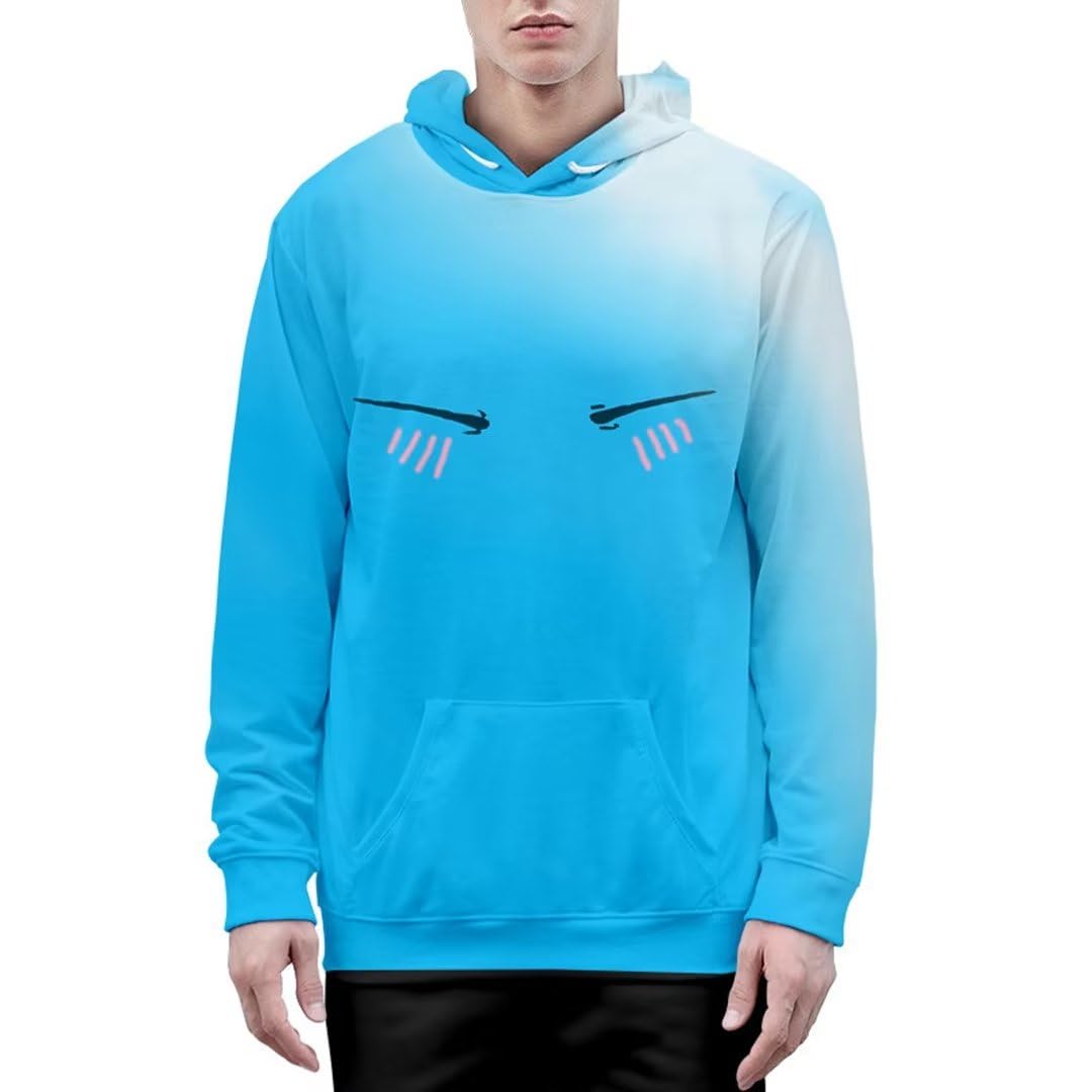 DHSPKN Anime That Time I Got Reincarnated as a Slime Hoodie Sweatshirts Rimuru Tempest Costume Jacket