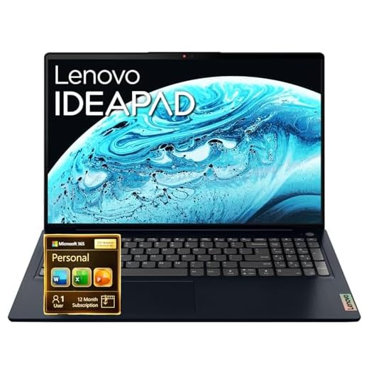 Lenovo IdeaPad Slim 3i • 15.6" FHD Laptop with Microsoft 365 Included • Intel 4 Cores • 8GB DDR5RAM • 128GB SSD • Windows 11
