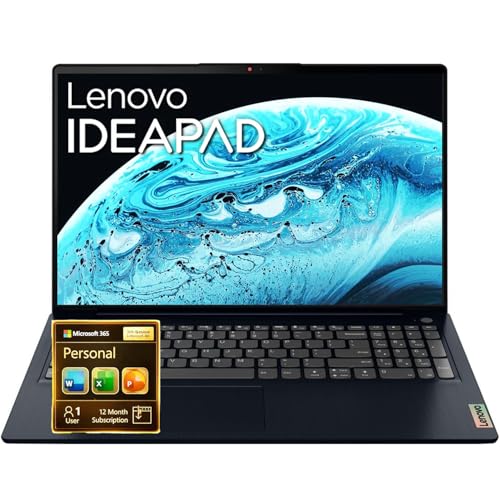 Image of Lenovo IdeaPad Slim 3i • 15.6 inch FHD Laptop with Microsoft 365 Included • Intel N150 • 8GB DDR5 • 128GB SSD • Windows 11