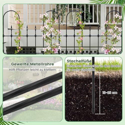 FANTASK Treillis en métal pour Plantes grimpantes - 146 x 186 cm