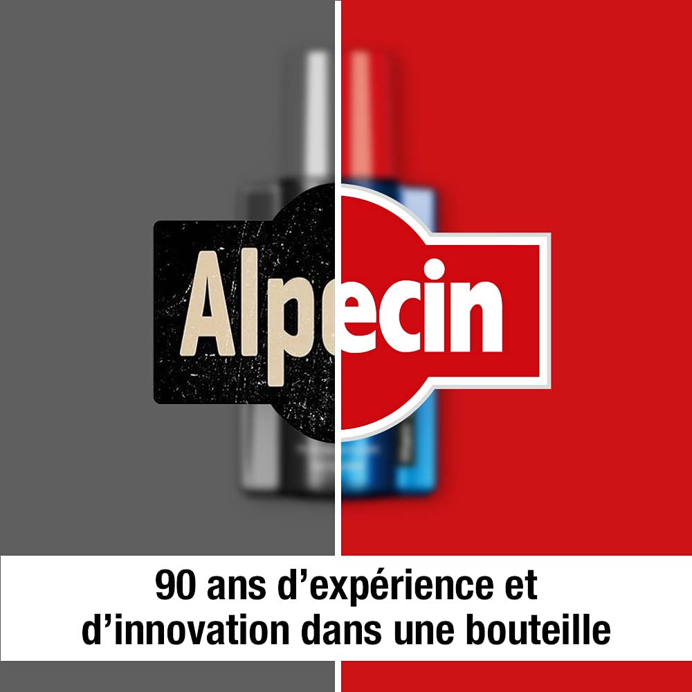 Alpecin Caféine Liquide Lotion Anti-Chute de Cheveux Homme - 2x 200ml - Energisant pour une croissance forte et naturelle - serum pousse cheveux – Caféine lotion capillaire anti-chute