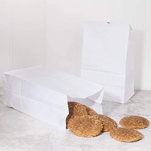 Miniatura 8 de Perfect Stix - Kraft White Bag 6-200 6lb Kraft White Paper Bags - Paquete de 200 unidades, bolsas blancas