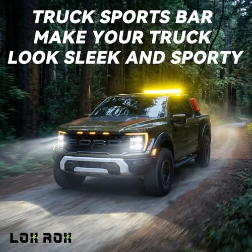 Image of Adjustable Roll Bar Full Size Compatible with Truck F-Series /F150 /Ranger /Tremor /Lighting, Ram 1500 TRX Series, Silverado 1500, Gmc Sierra 1500, Tundra,Titan Xd | No Drilling Installation