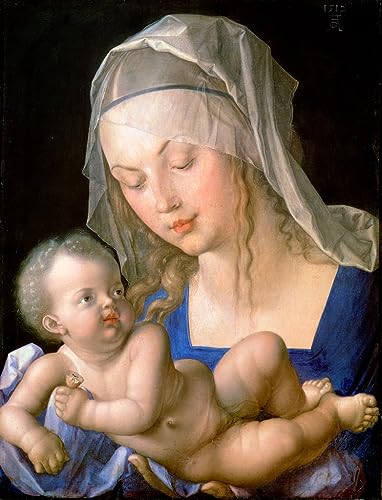 Décoration Murale 60x90cm Vierge à l'Enfant Dürer Graffiti pour mur vide